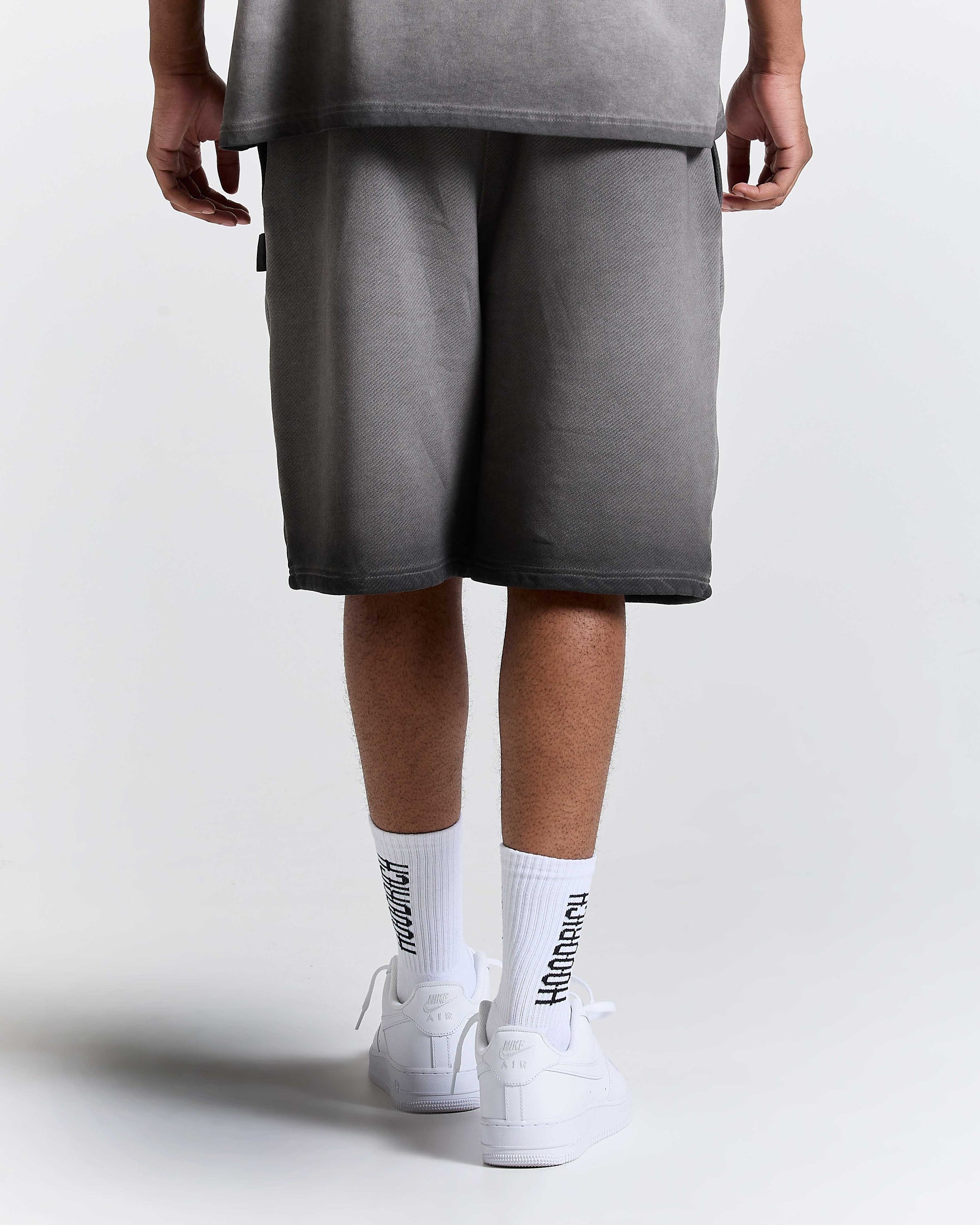 Ghost Jog Shorts - Black Oil Wash