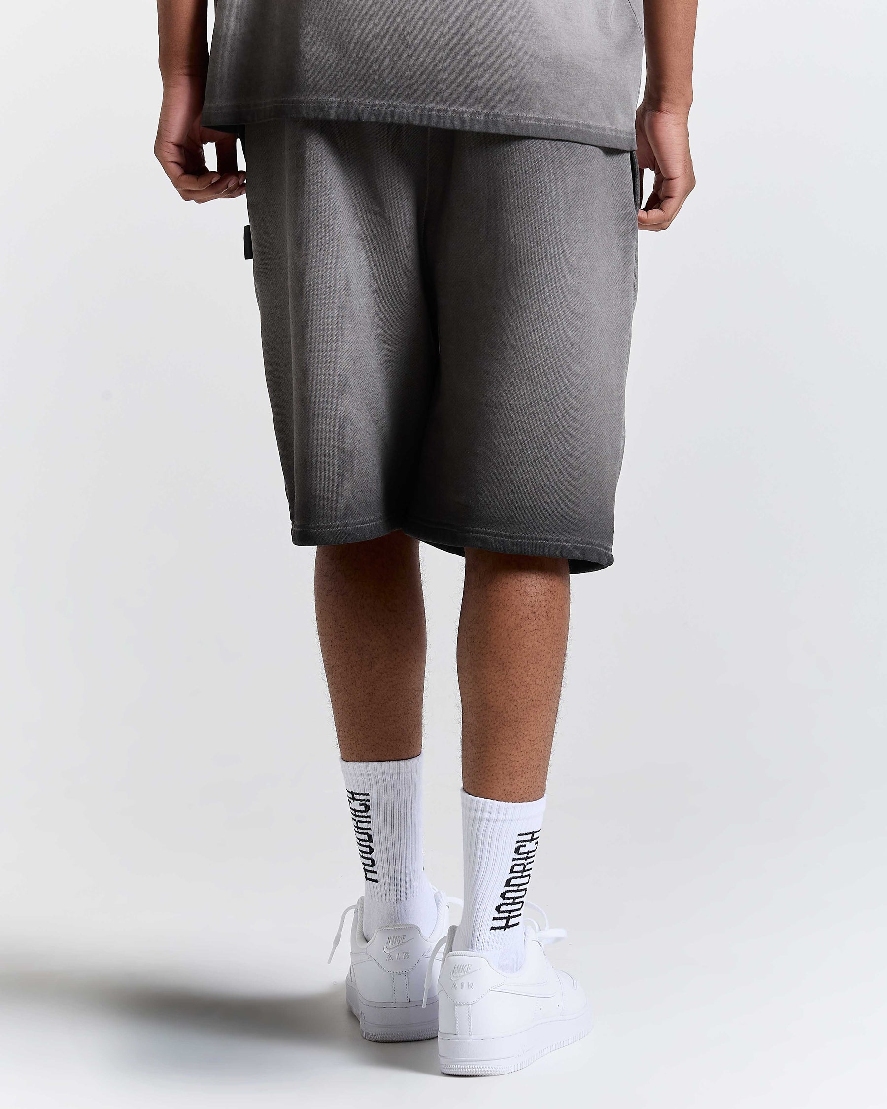Ghost Jog Shorts - Black Oil Wash