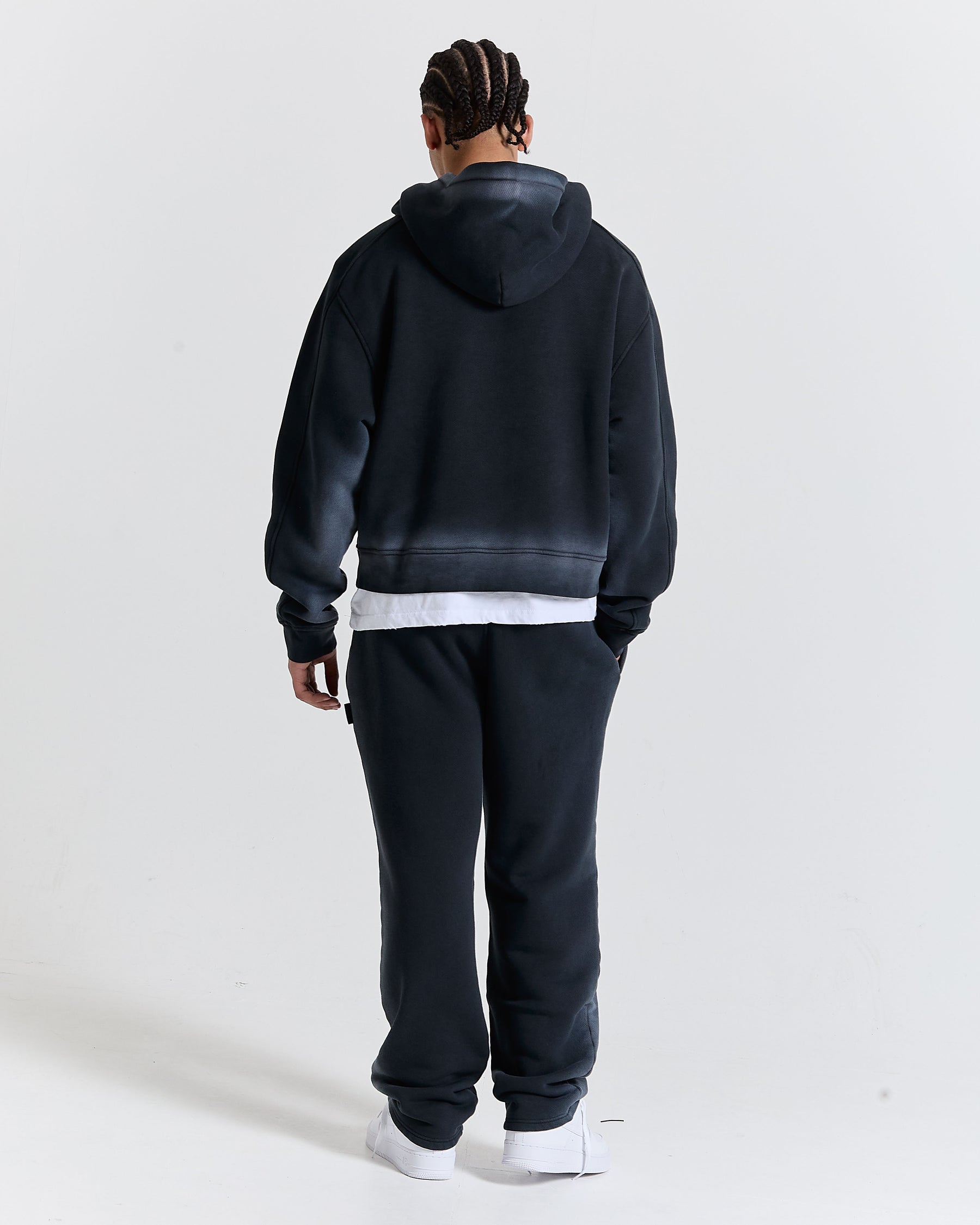 Men's Ghost Boxy Fit Hoodie - Black