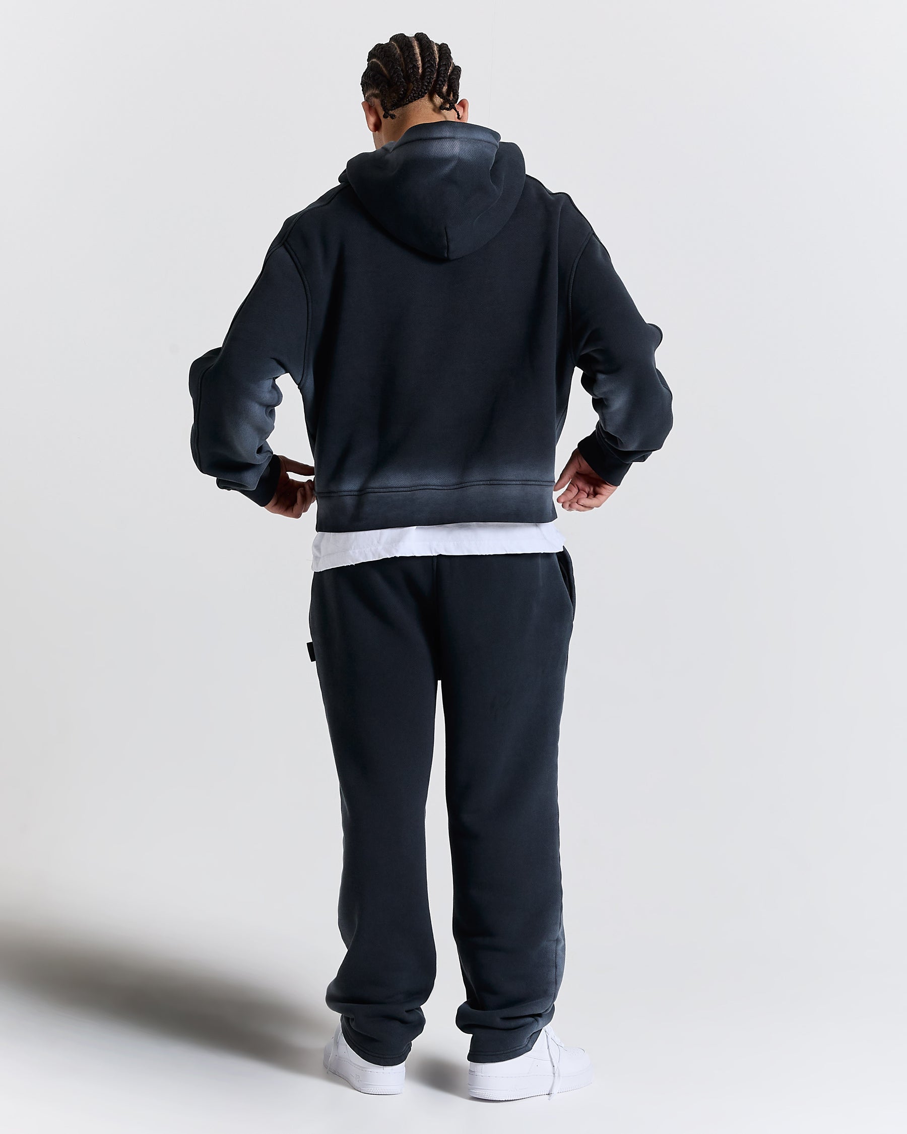 Men's Ghost Boxy Fit Hoodie - Black