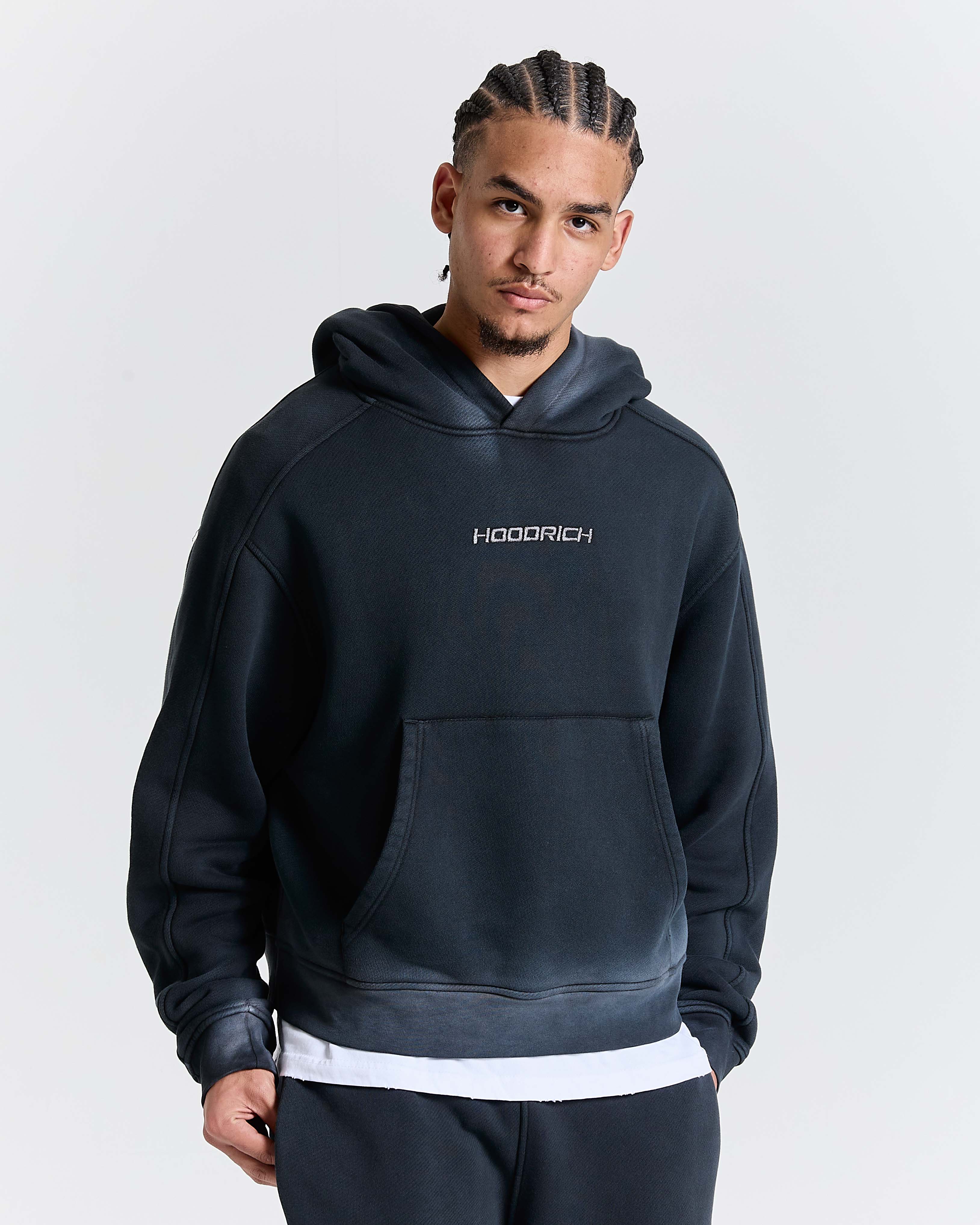 Men's Ghost Boxy Fit Hoodie - Black