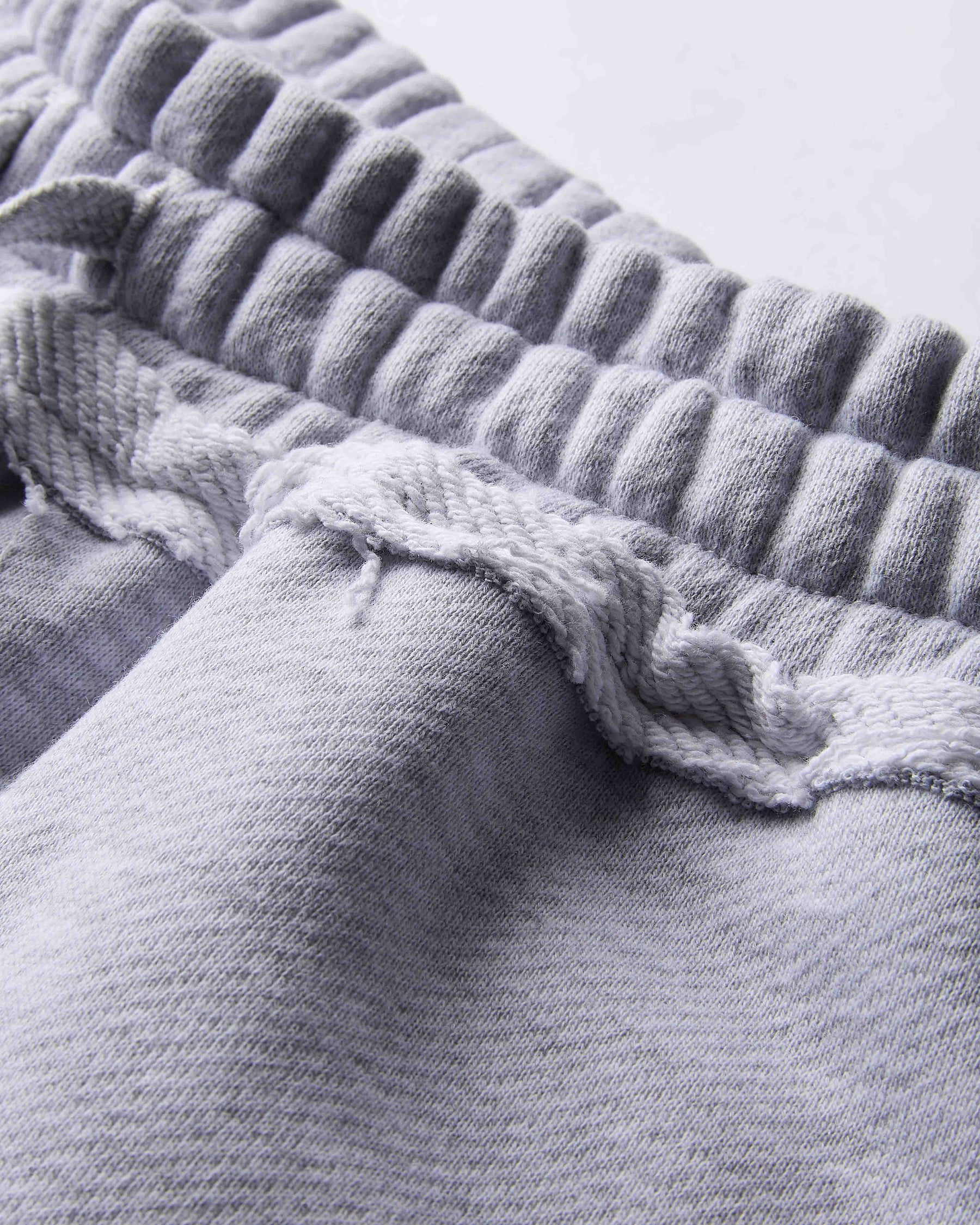 Fray Wide Leg Jogger - Grey Marl