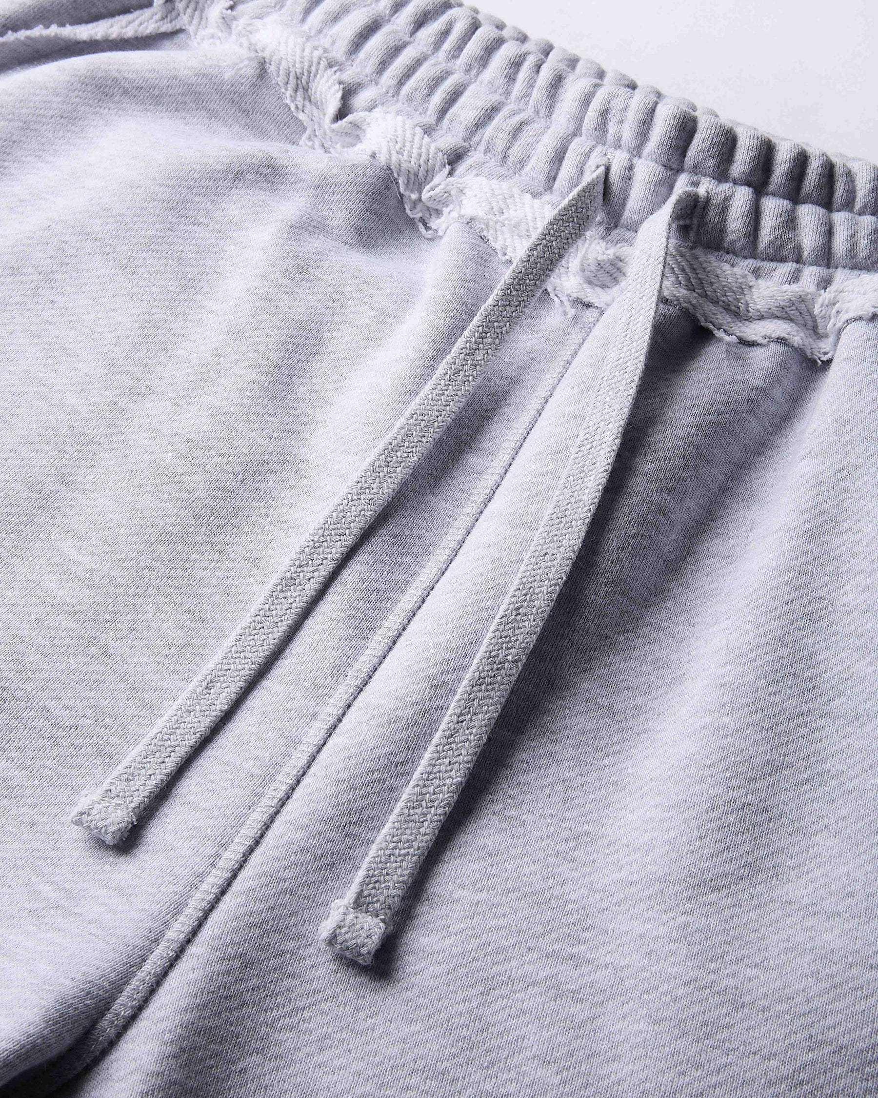Fray Wide Leg Jogger - Grey Marl
