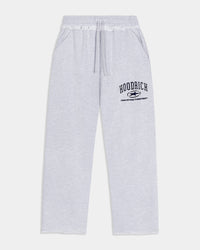 Gray sweatpants with 'Hoodrich' logo on a white background