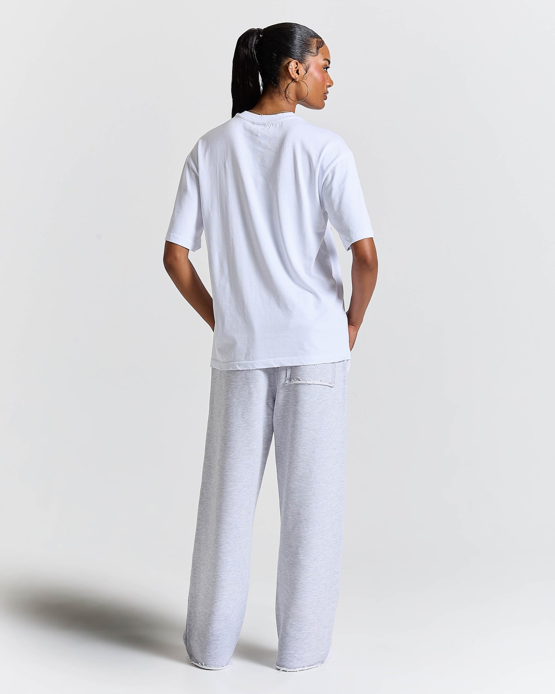Fray Regular Fit Tee - White