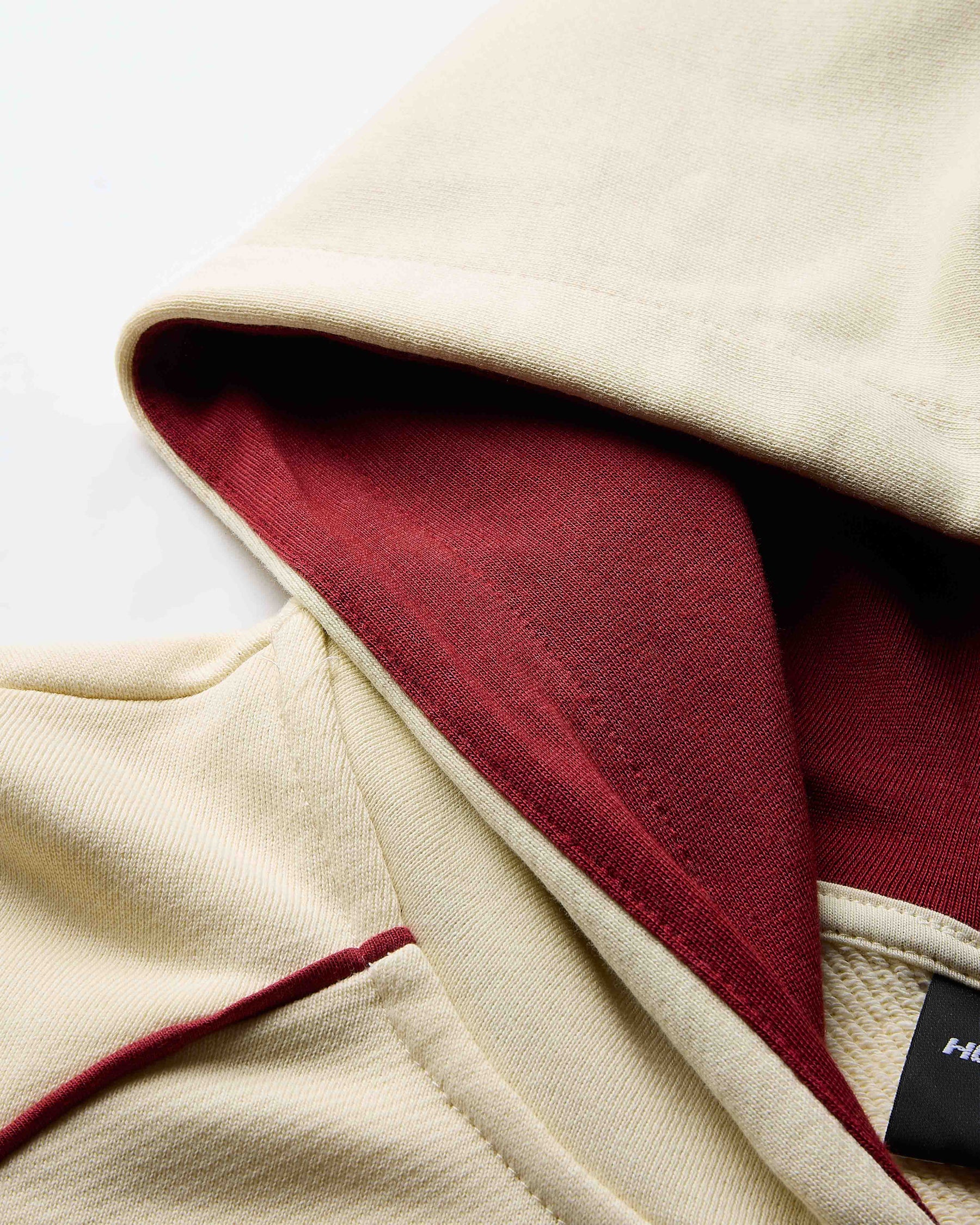 Trace Zip Relaxed Fit Hoodie - Ivory