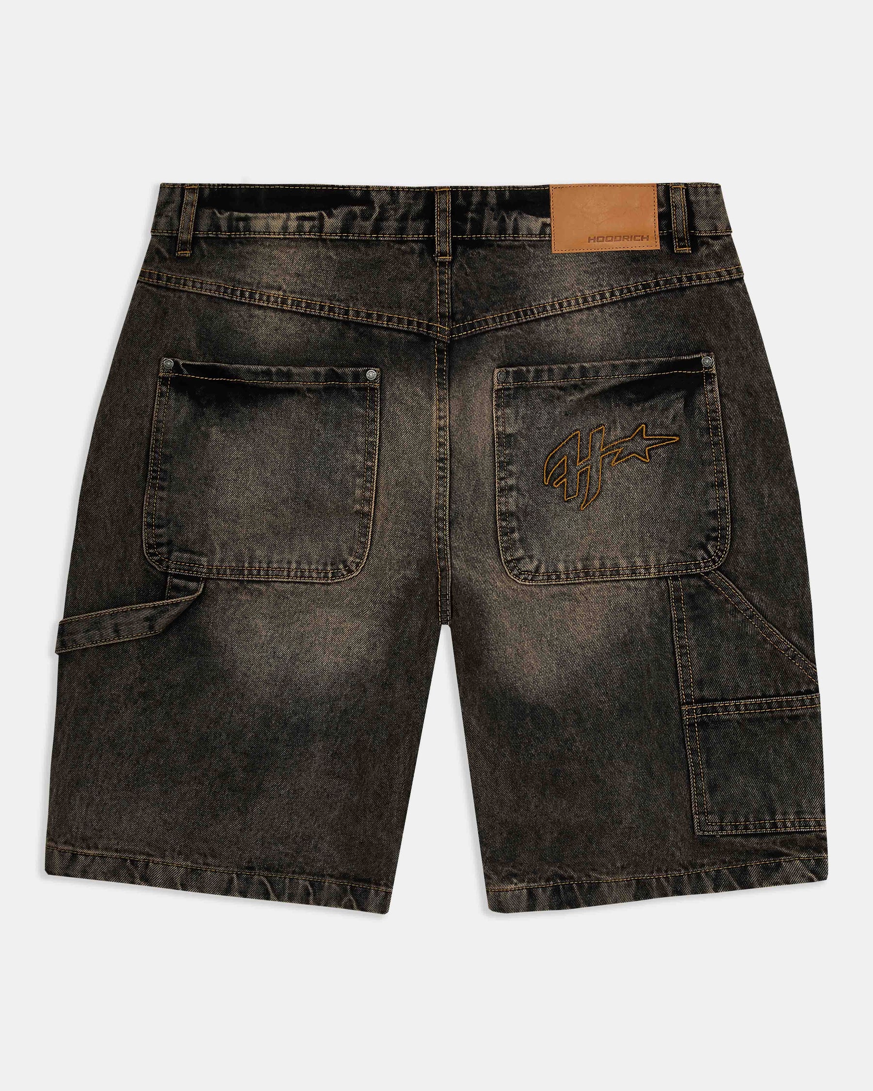Shadow Rust Denim Carpenter Jorts - Black Wash