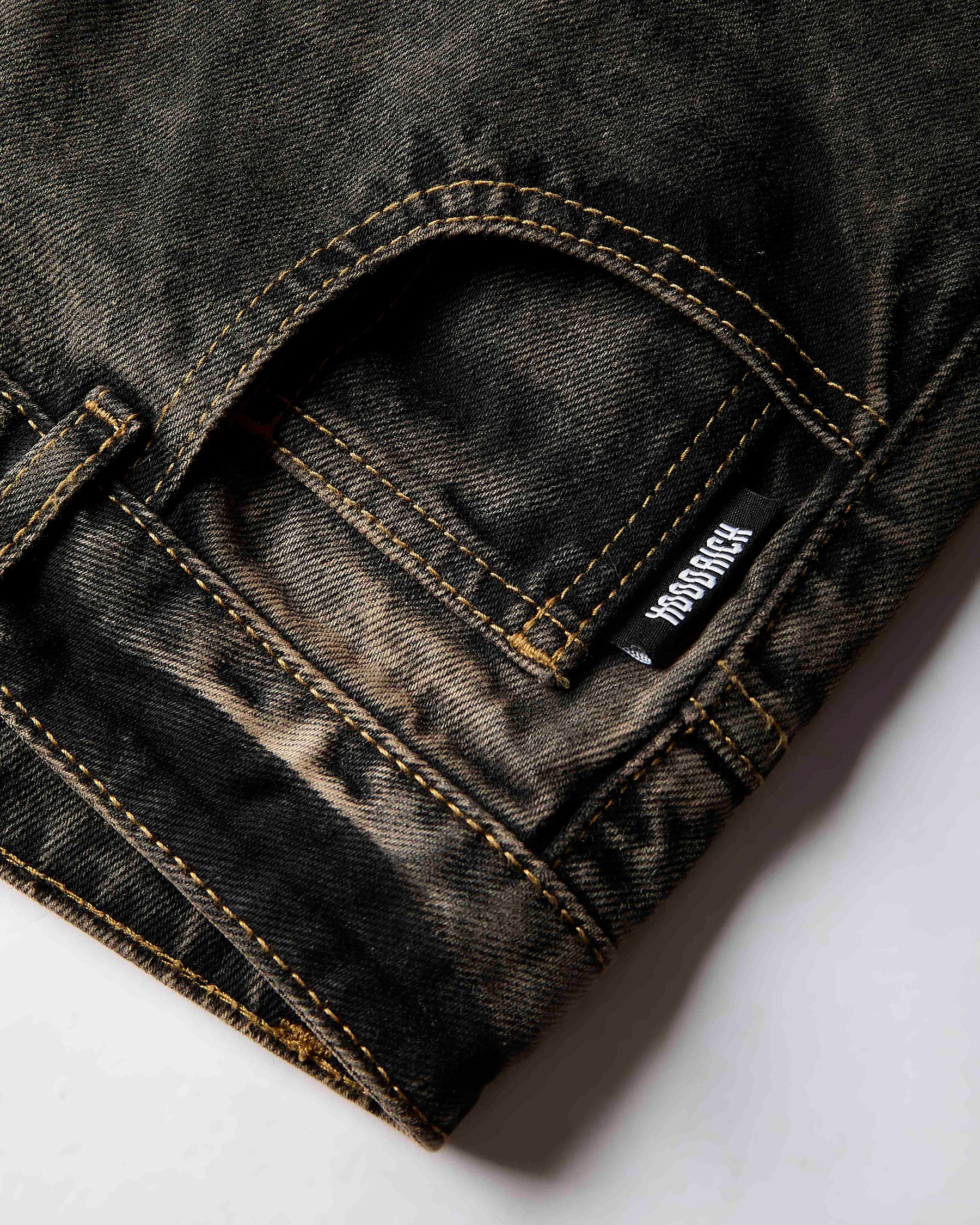 Shadow Rust Denim Carpenter Jorts - Black Wash