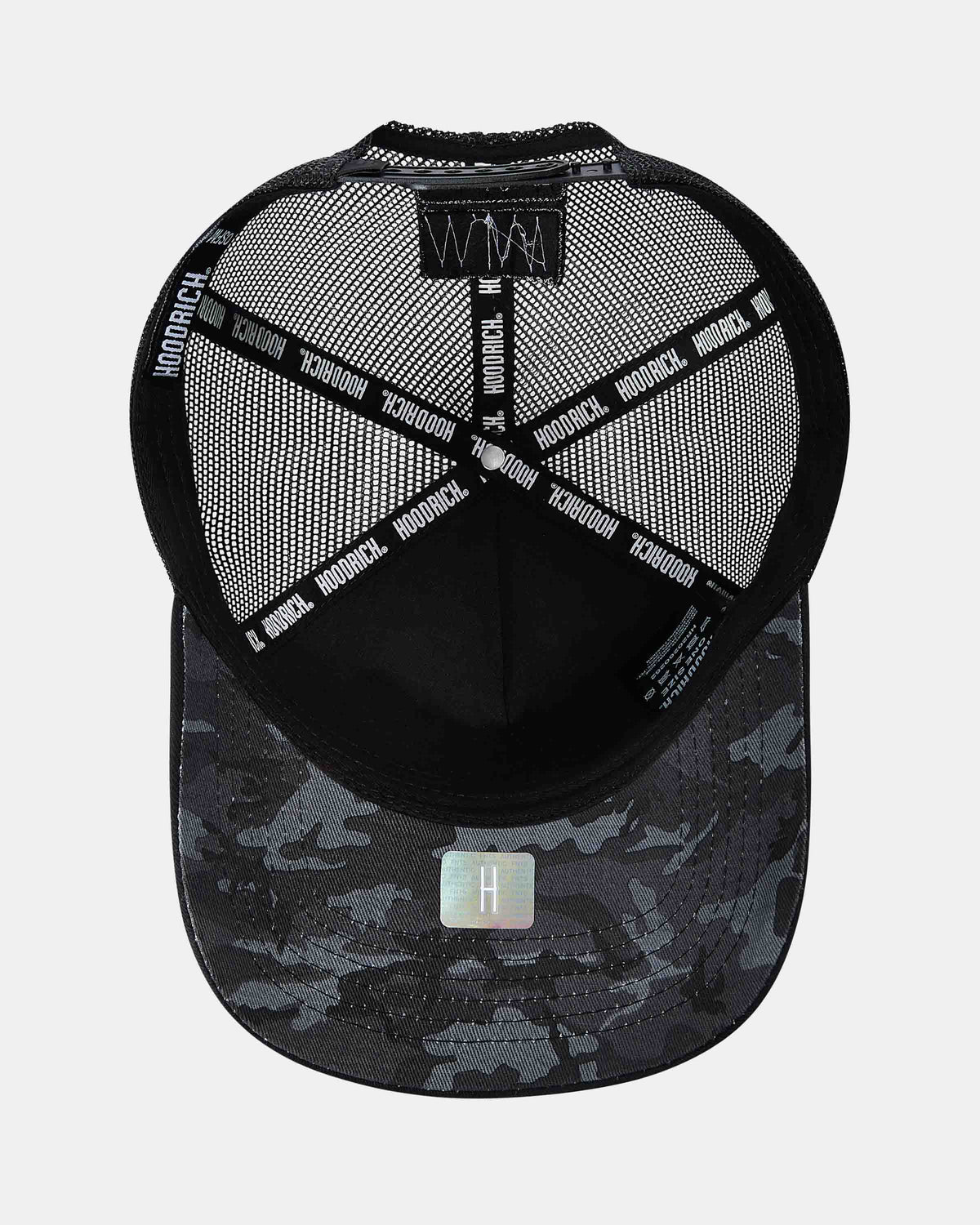 Cappello da camionista Stade a 5 pannelli - Nero/Grigio/Rosso