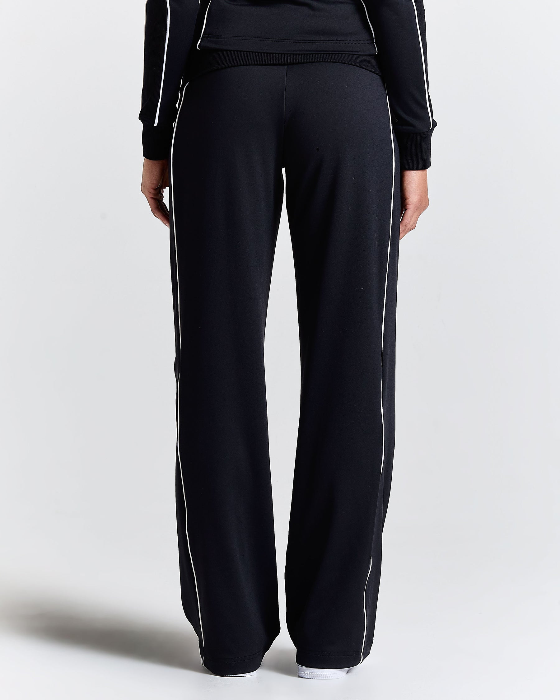 Glide Football Wide Leg Track Pants - Black