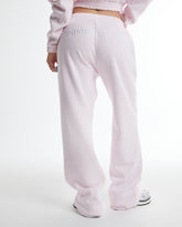 Dusk Wide Leg Joggers - Pink/White