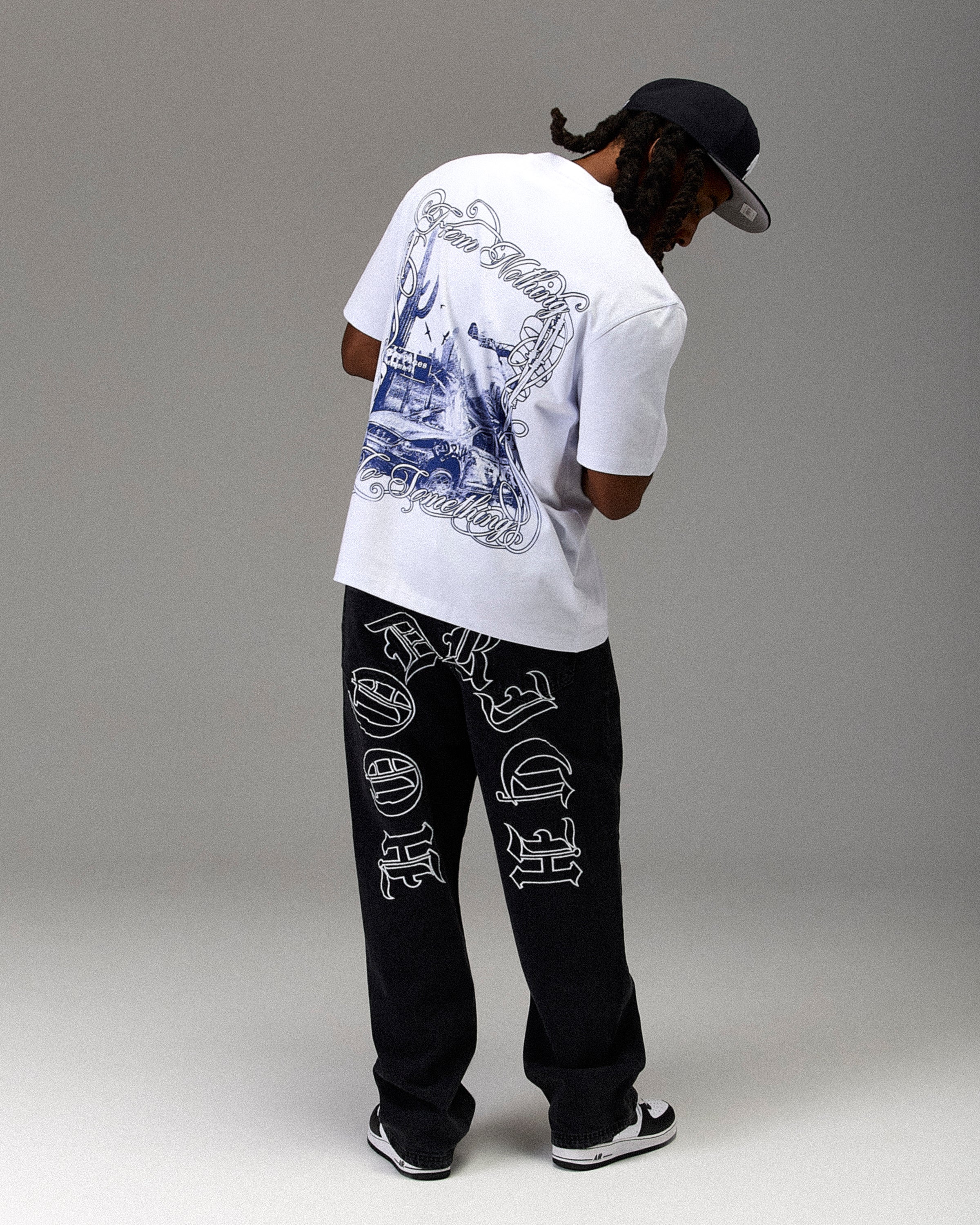 The Winner's Circle Oversized T-Shirt - White/Blue
