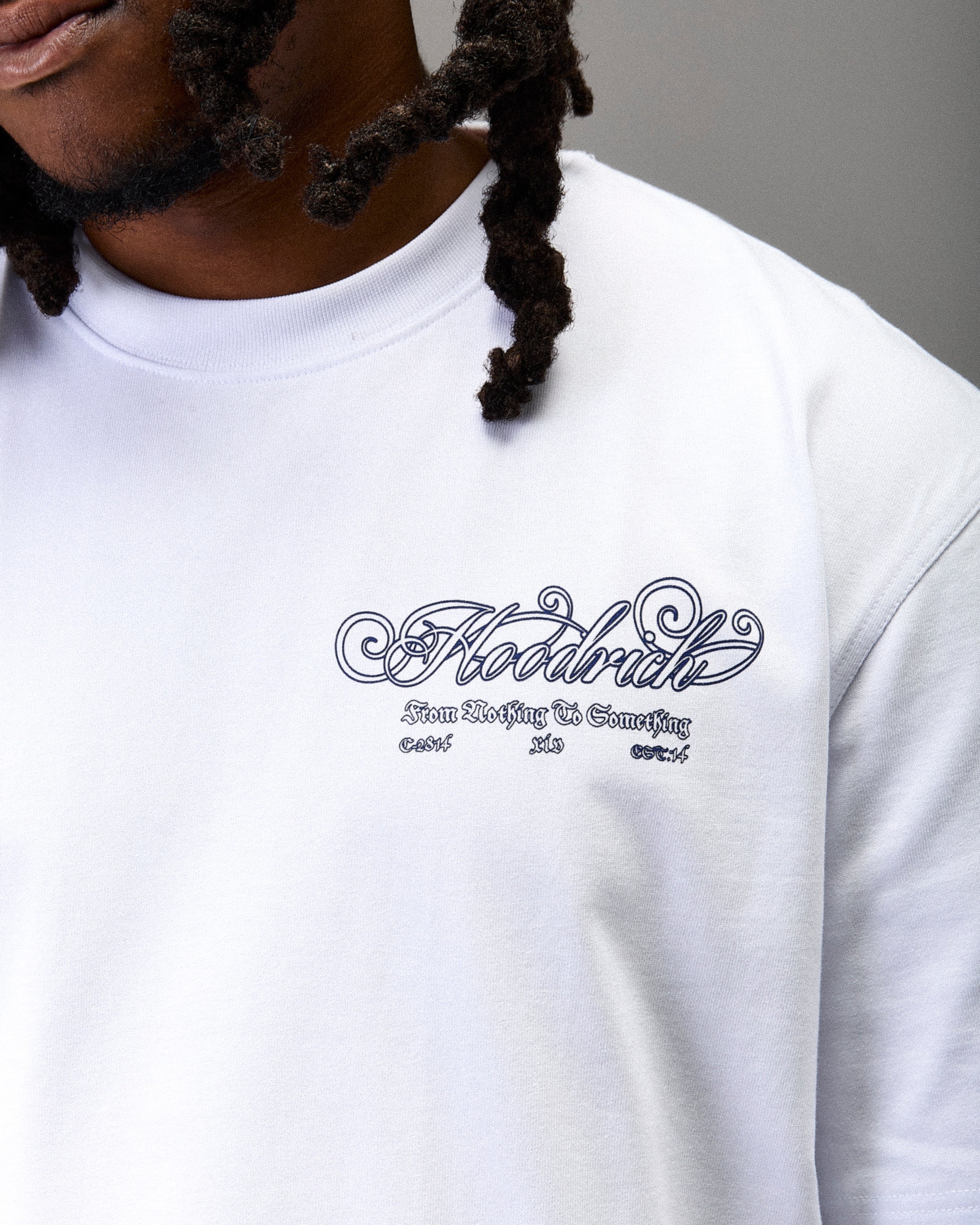 Maglietta oversize Winner's Circle - Bianco/Blu