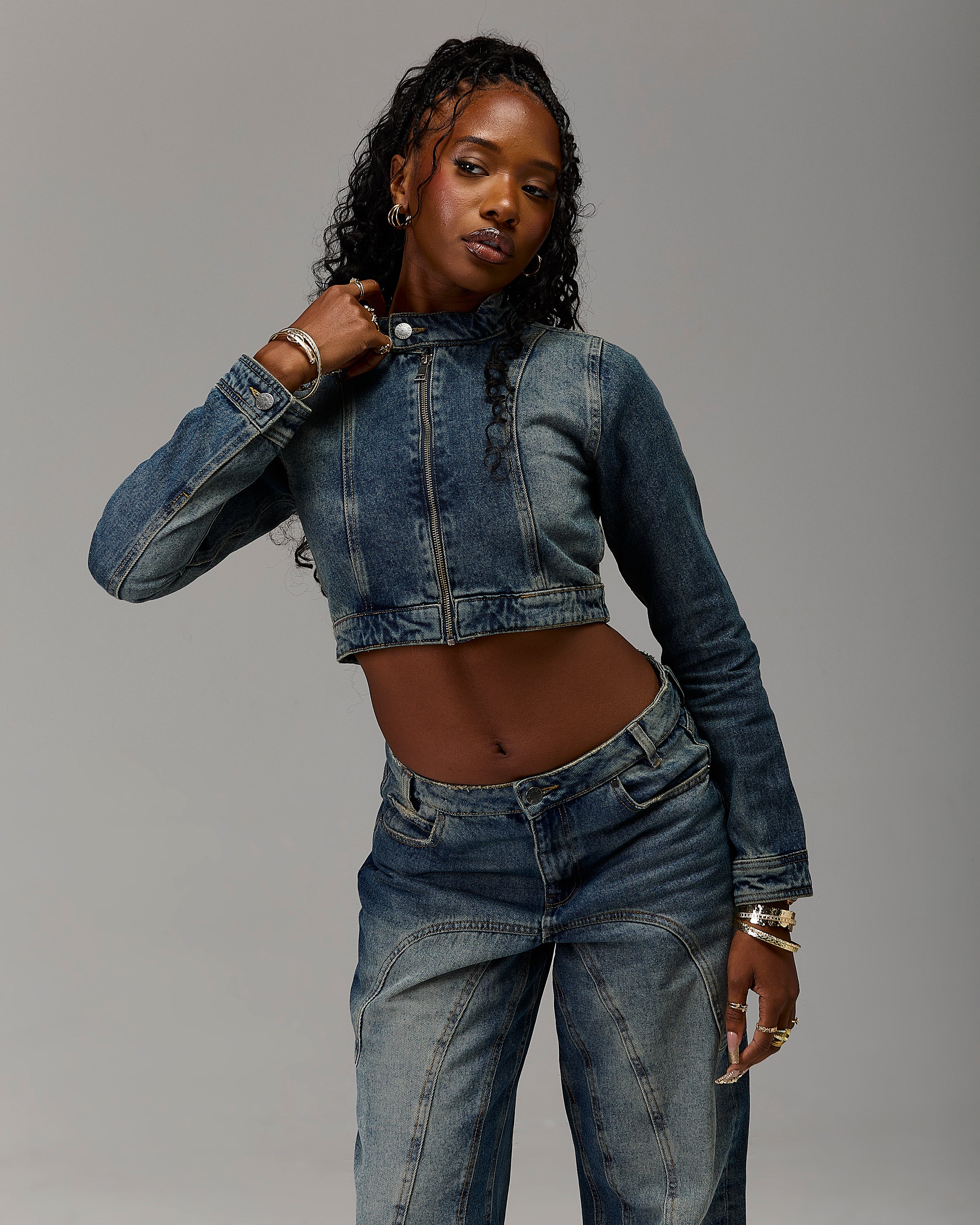 Giacca in denim The Winner's Circle Snowdrift - Lavaggio sporco