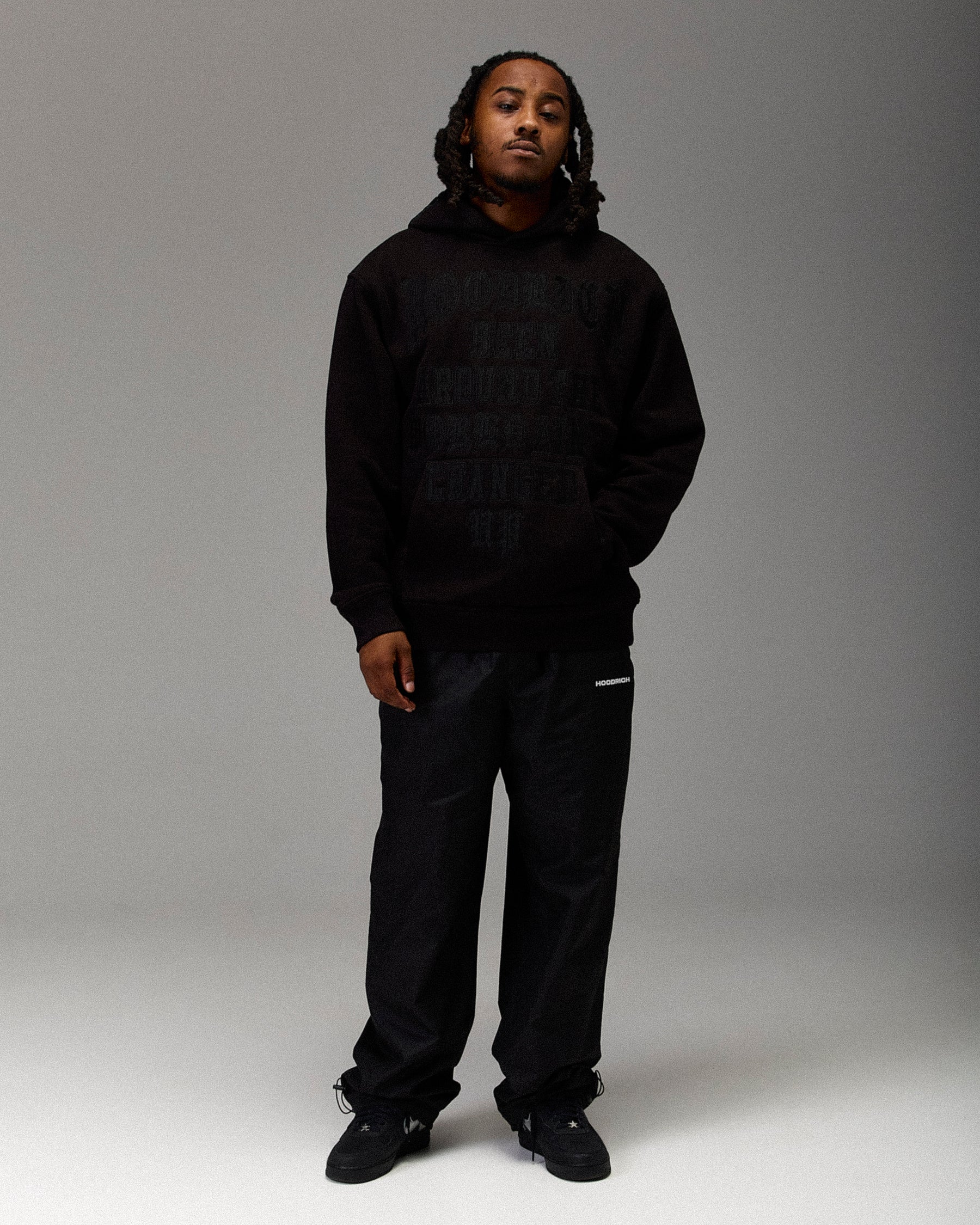 The Winner's Circle Embroidered Hoodie - Black