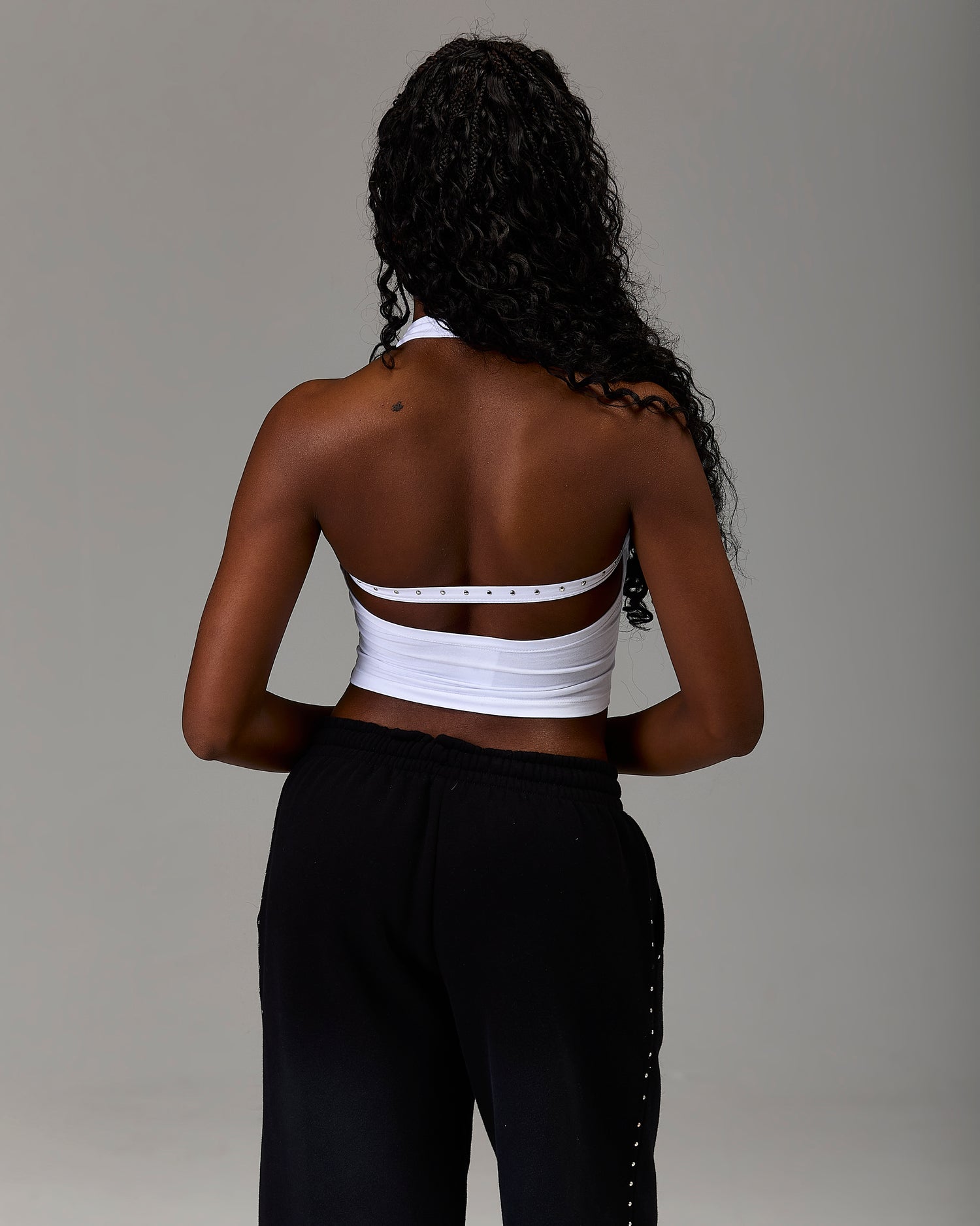 The Winner's Circle Aspen Gothic Halter Top - White