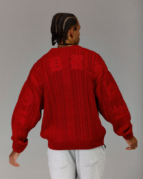 The Winner's Circle Knitwear Sweater - Fiery Red
