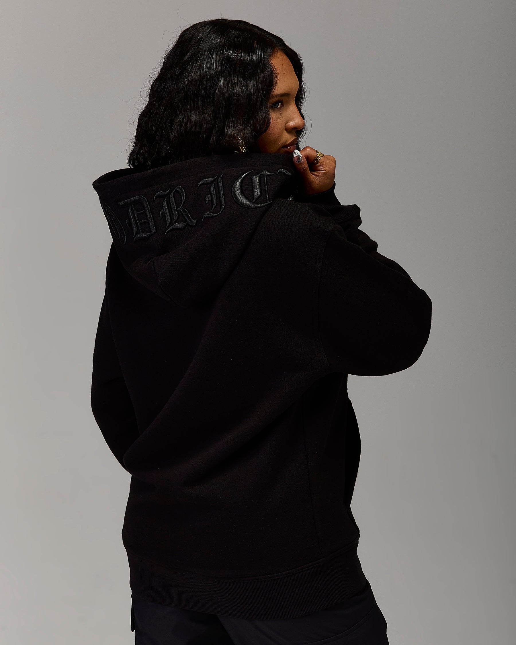The Winner's Circle Embroidered Hoodie - Black