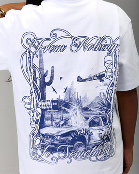 The Winner's Circle Oversized T-Shirt - White/Blue