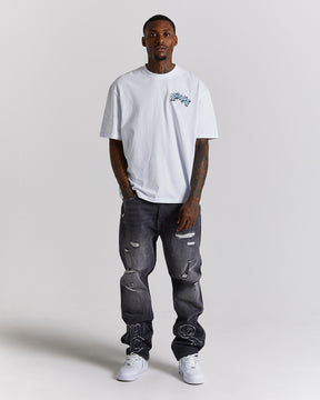 Rebellion Denim Jeans - Grey Wash