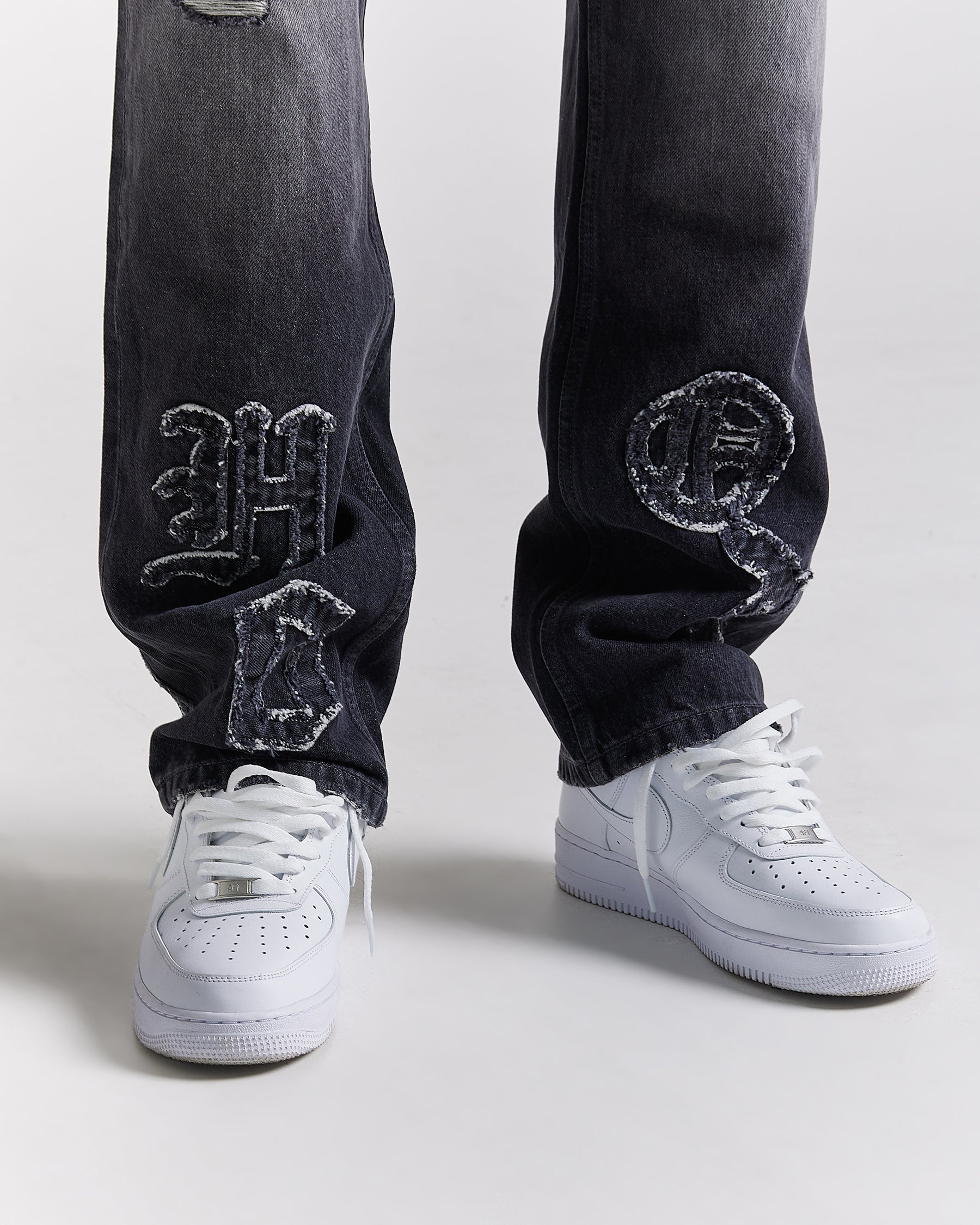 Rebellion Denim Jeans - Grey Wash