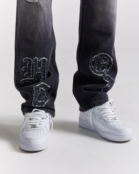 Rebellion Denim Jeans - Grey Wash