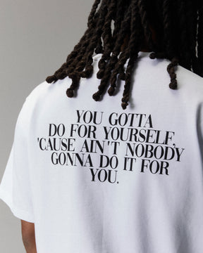 Grit Boyz N The Hood T-Shirt - White/Black