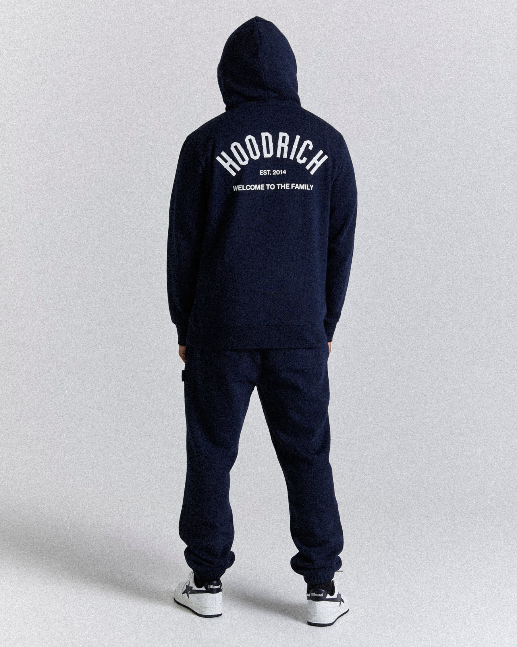 Volcano Hoodie - Navy/White