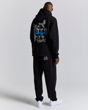 Rise Hoodie - Black/White/Blue