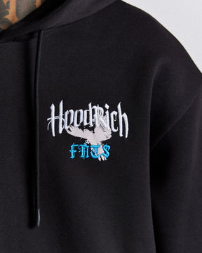 Rise Hoodie - Black/White/Blue