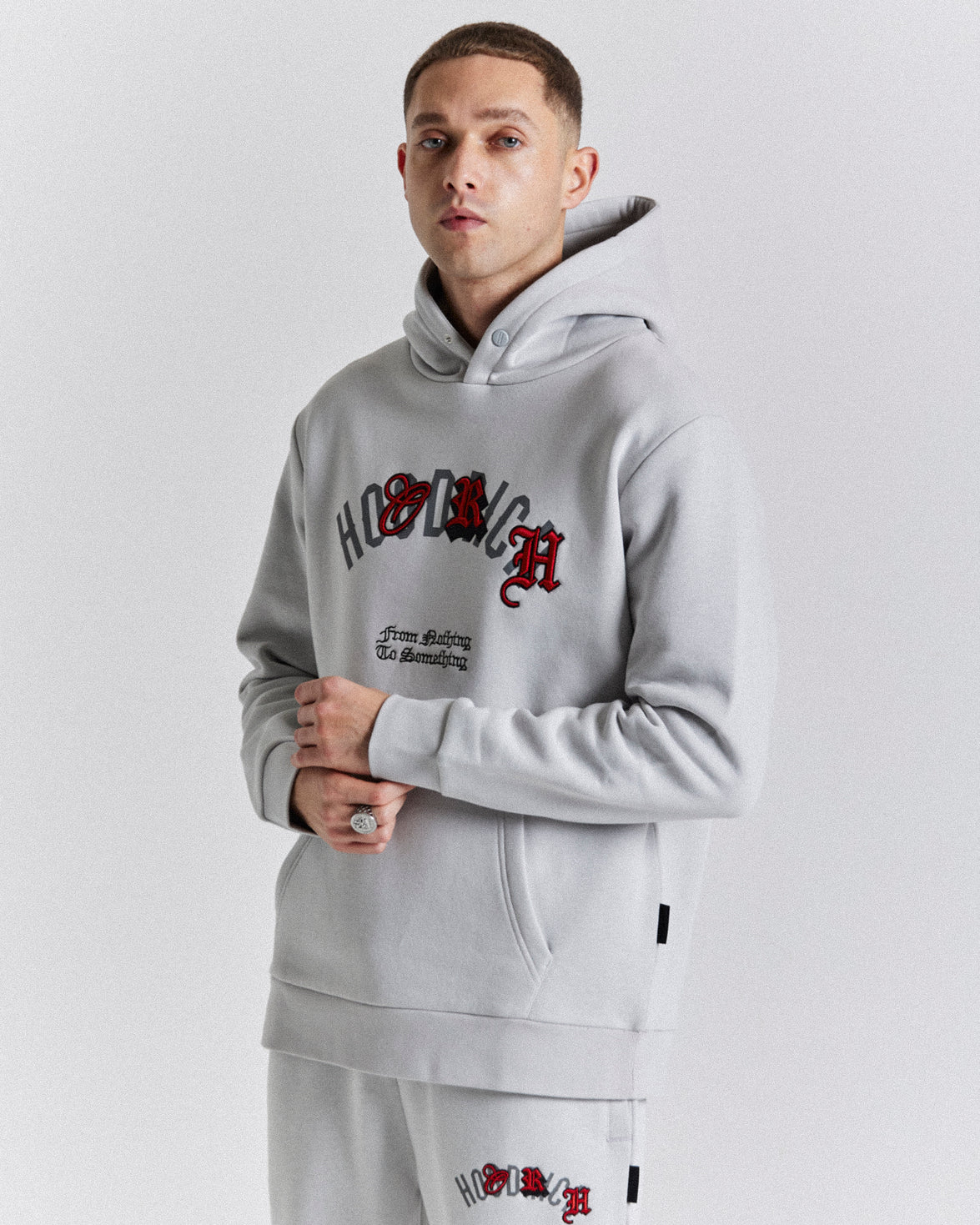 Shadow Hoodie - Grey/Red