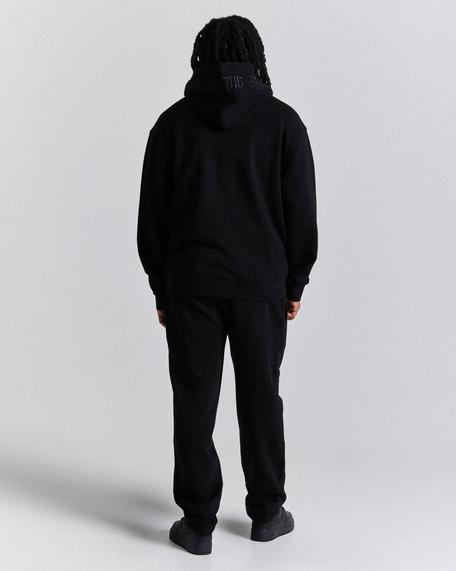 Ritual Oversized Zip Hoodie - Black/White