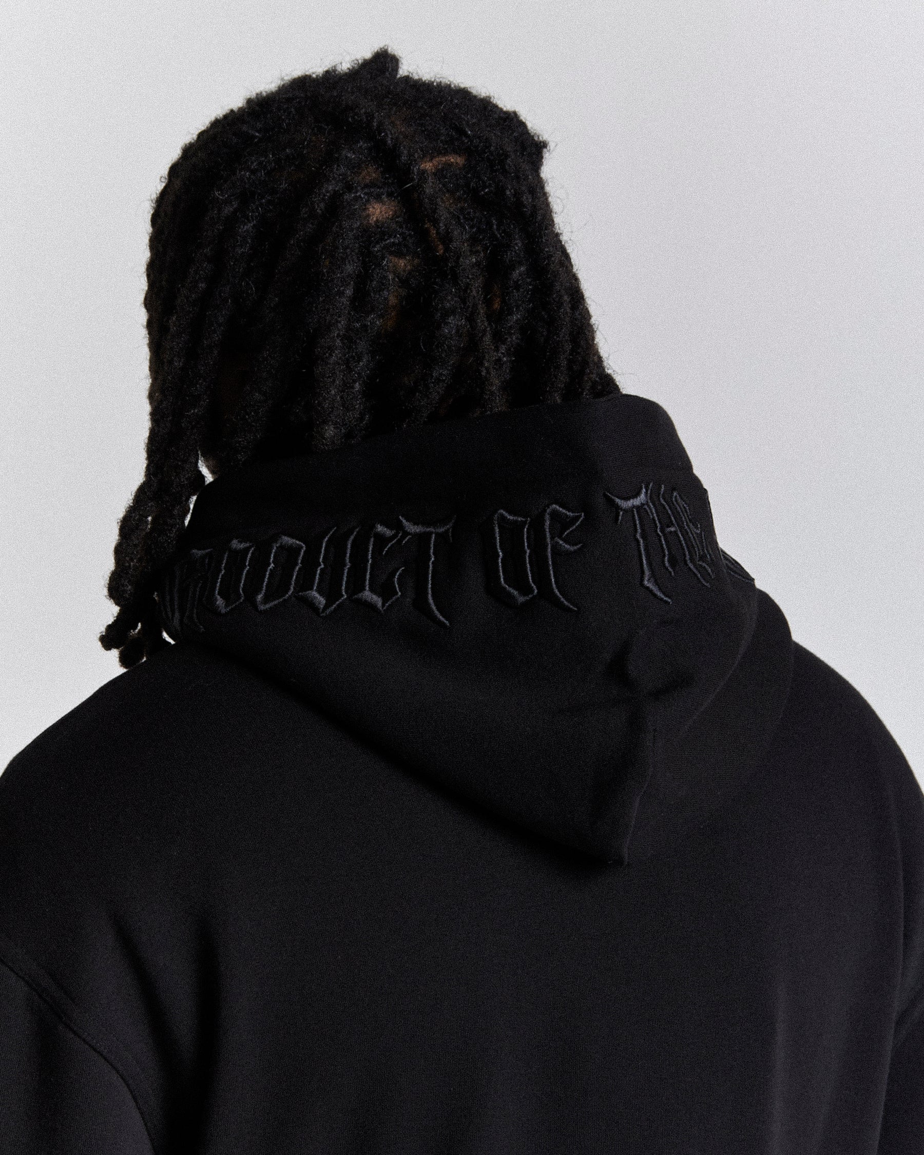 Ritual Oversized Zip Hoodie - Black/White