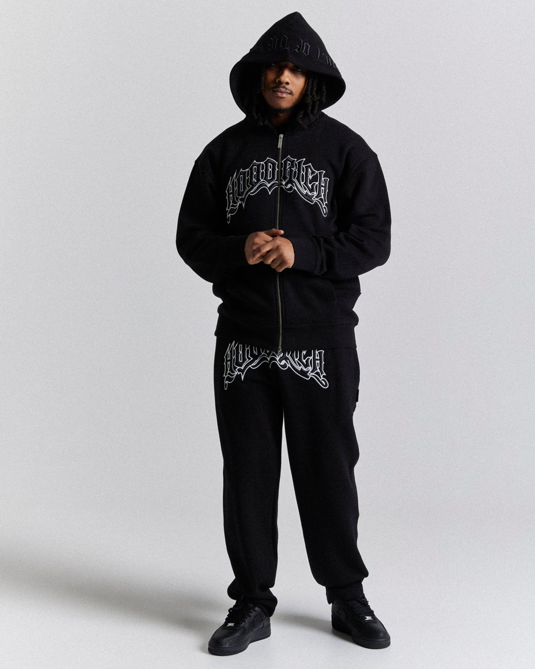 Ritual Oversized Joggers - Black/White