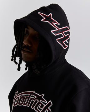 Galaxy Oversized Hoodie - Black/White/Red