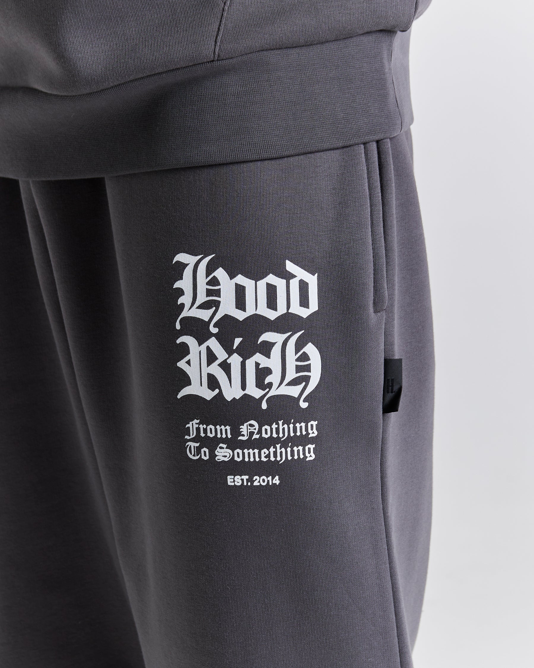 Asphalt Oversized Joggers - Grey/White