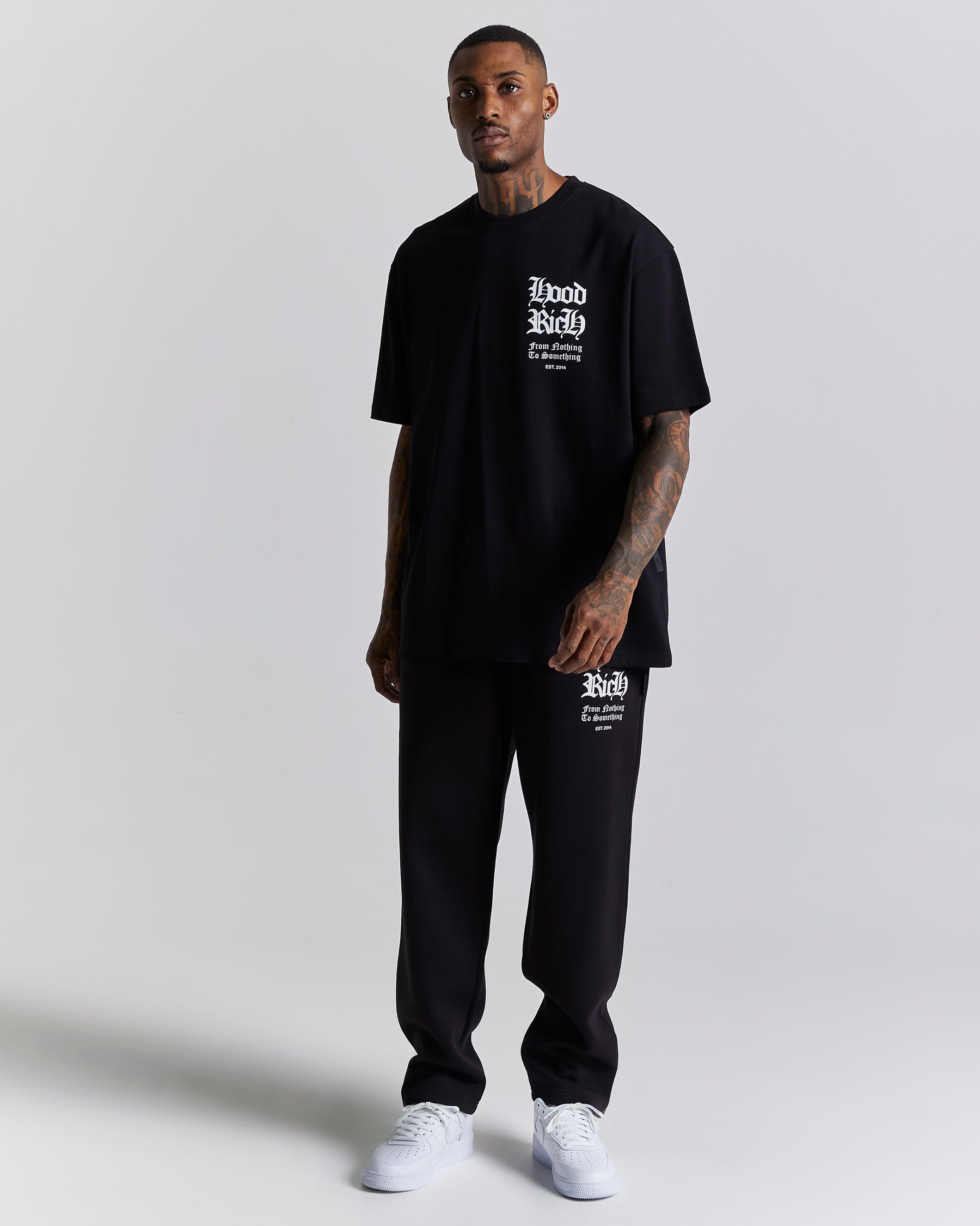 Asphalt Oversized T-Shirt - Black/White