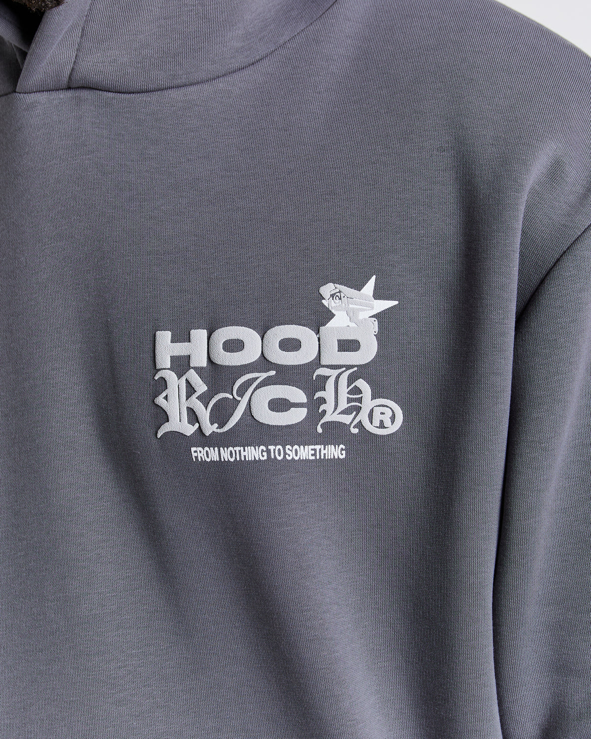 Felpa con cappuccio Rec Relaxed - Grigio/Bianco