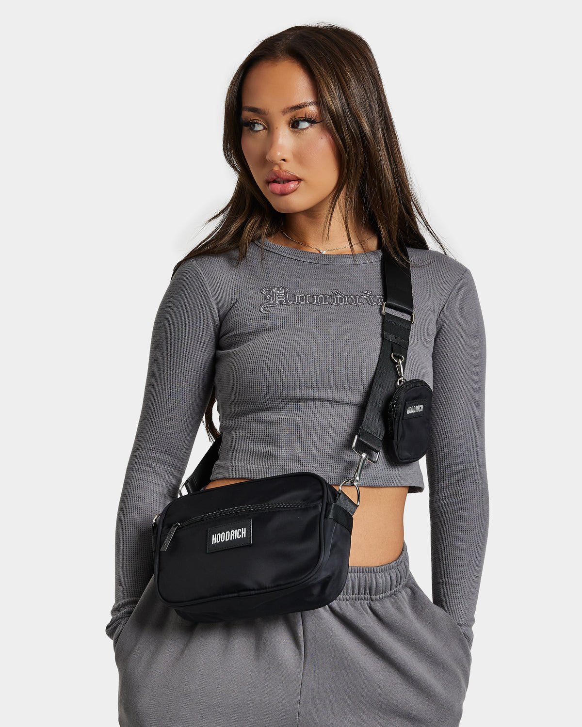Borsa a tracolla OG Core da donna - Nero/Argento