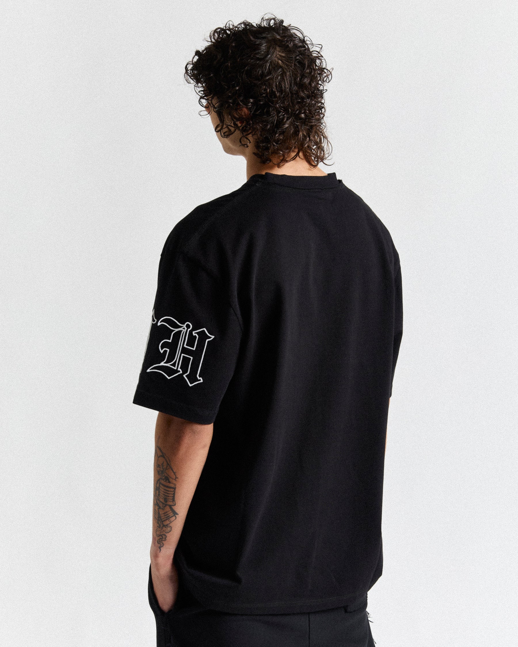 Helix Oversized T-Shirt - Black/White