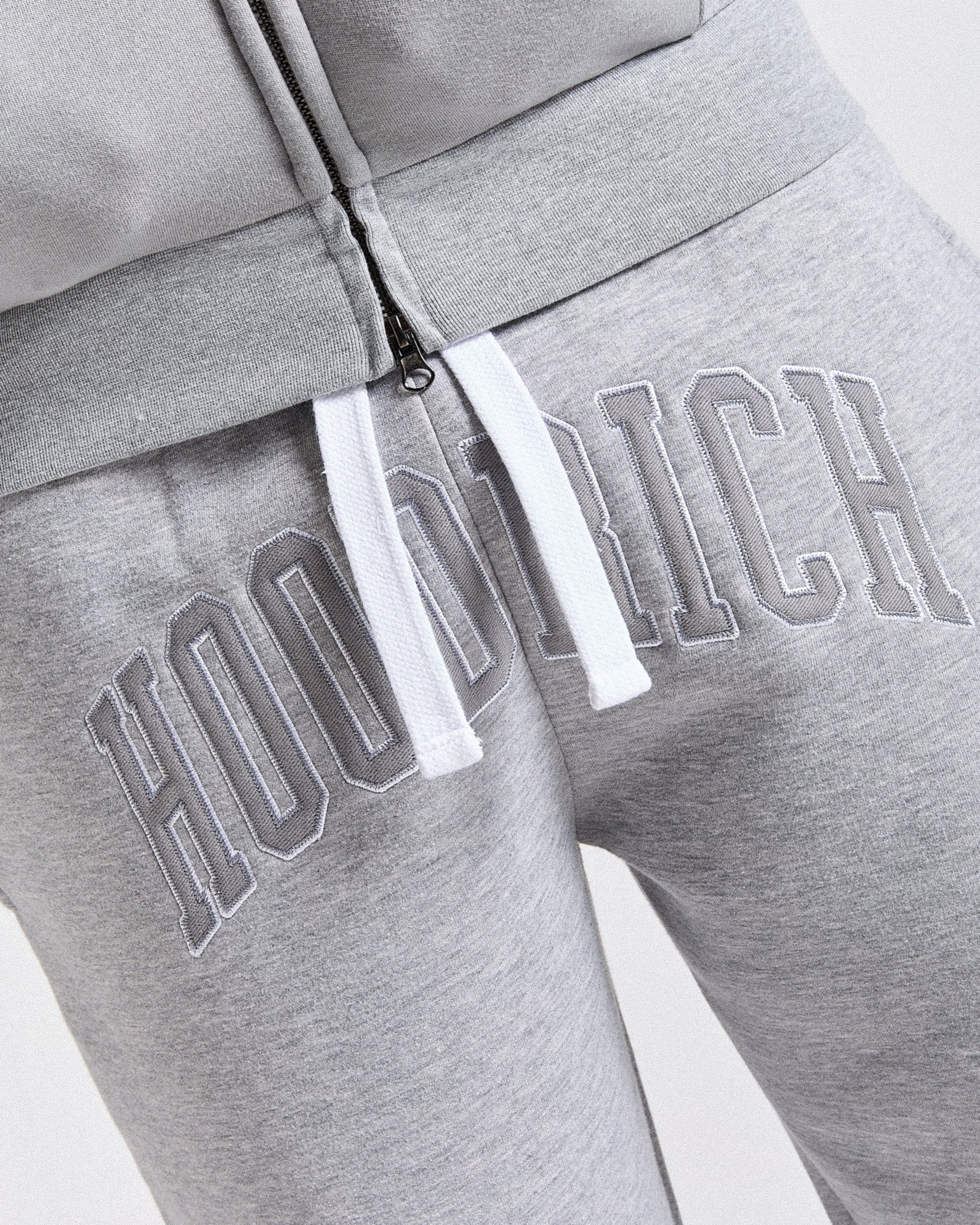 Pantaloni da jogging oversize a gamba larga Varsite - Grigio/Bianco