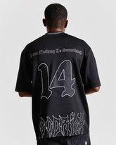 Maglia a rete oversize Spectral - Nero/Bianco