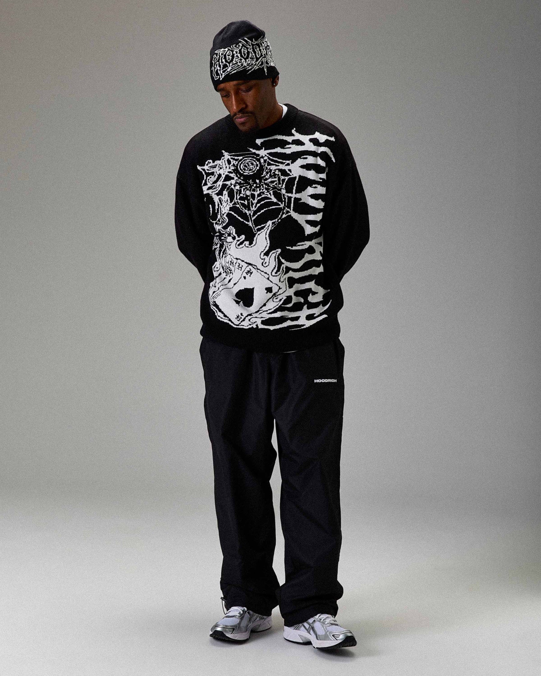 The Winner's Circle Wreckage Knitwear Sweater - Black/white