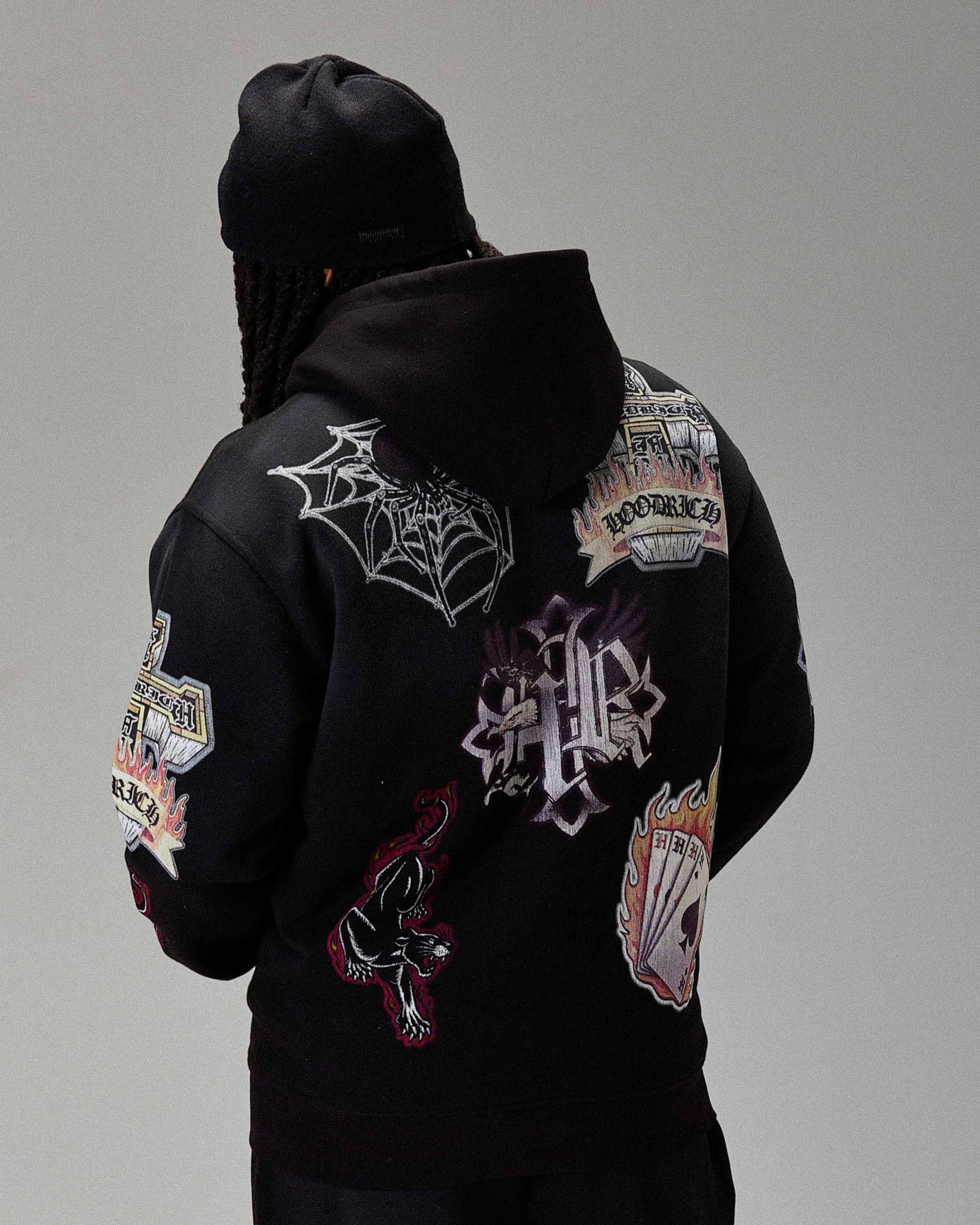 The Winner's Circle Phase Oversized Zip Hoodie - Black
