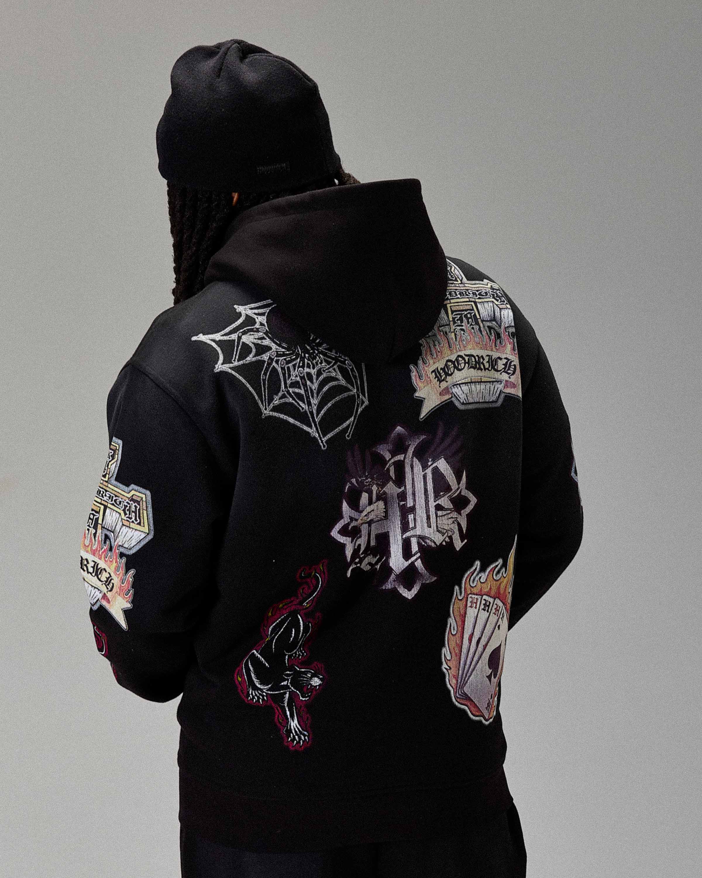 Felpa con cappuccio oversize Winner's Circle Phase - Nera
