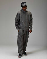 Jogger oversize con orlo aperto The Winner's Circle Hazy - Nero