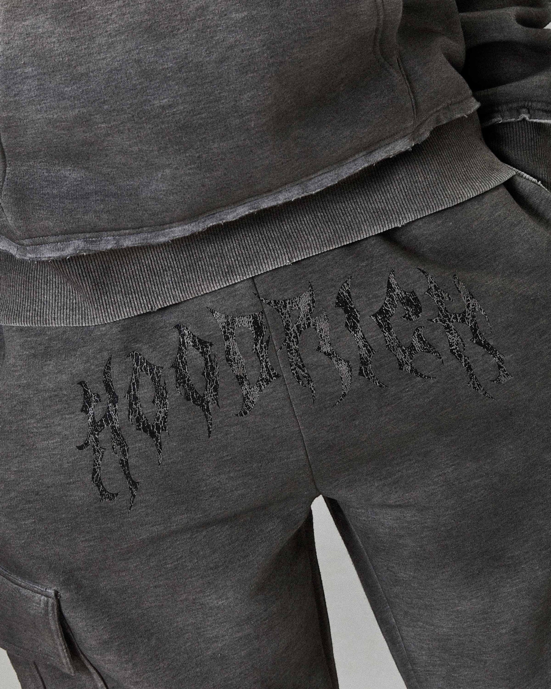 Jogger oversize con orlo aperto The Winner's Circle Hazy - Nero