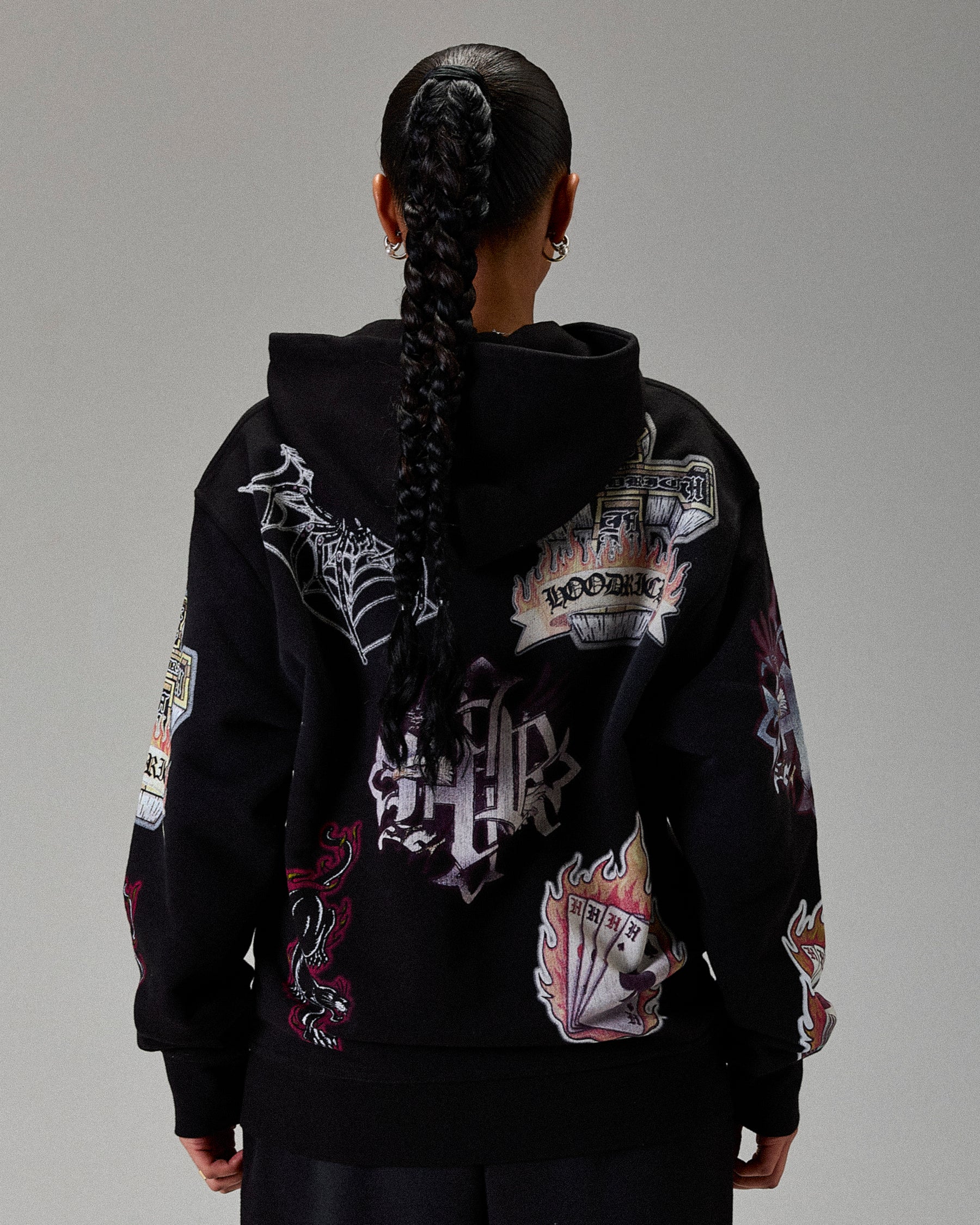 Felpa con cappuccio oversize Winner's Circle Phase - Nera