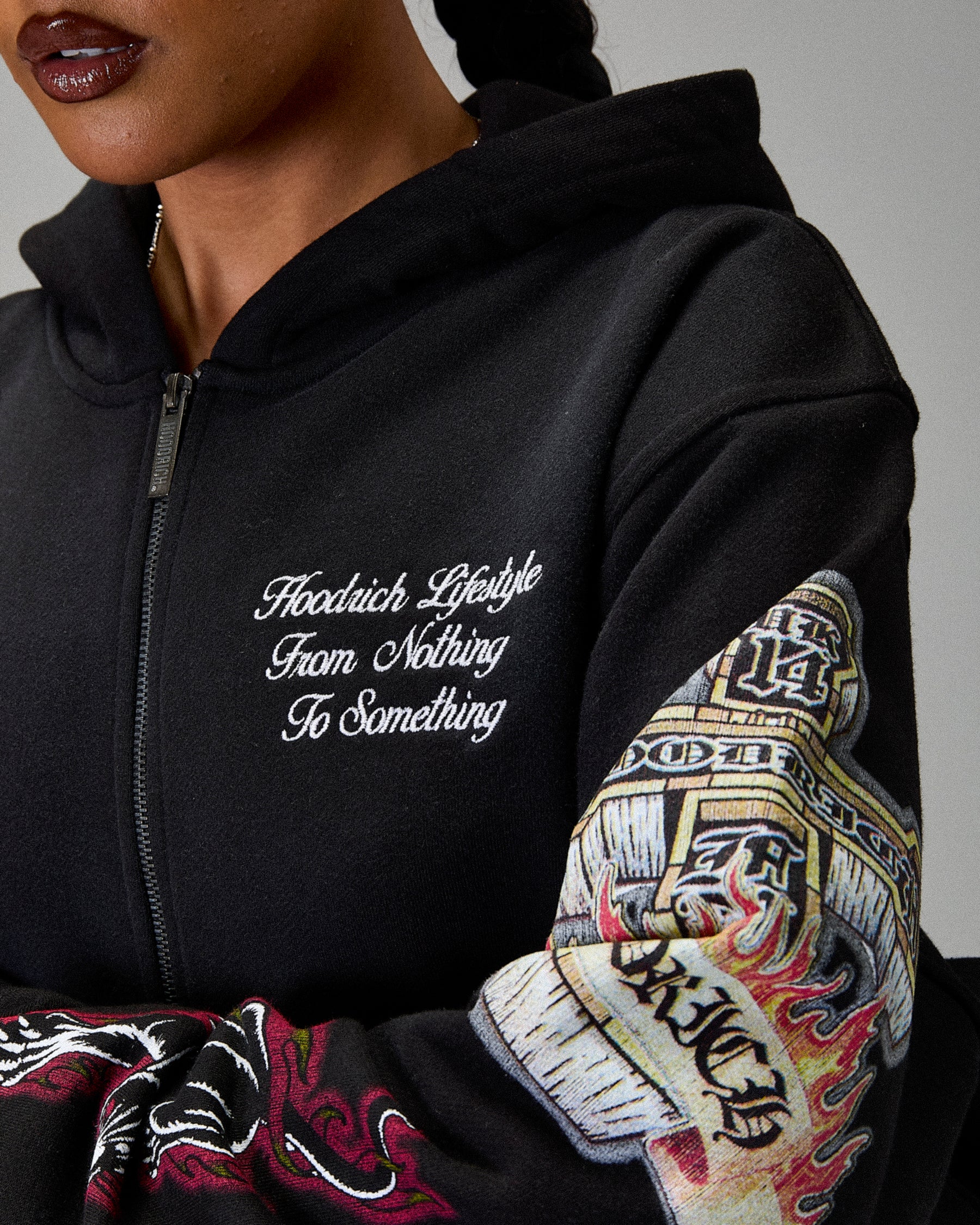 Felpa con cappuccio oversize Winner's Circle Phase - Nera