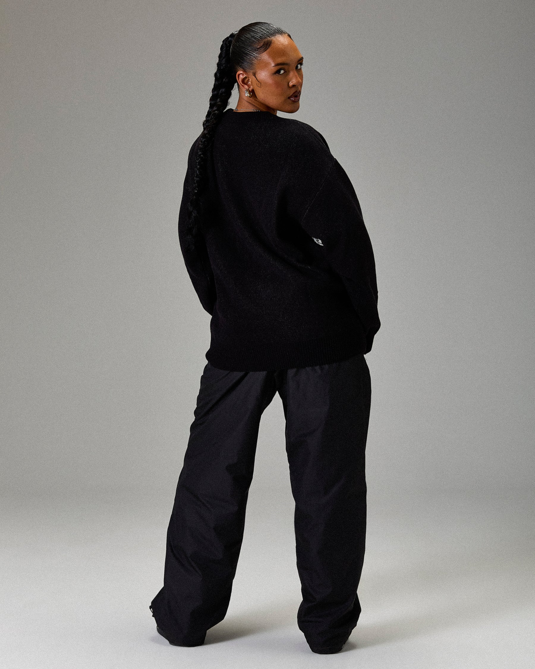 Maglione in maglia The Winner's Circle Wreckage - Nero/bianco